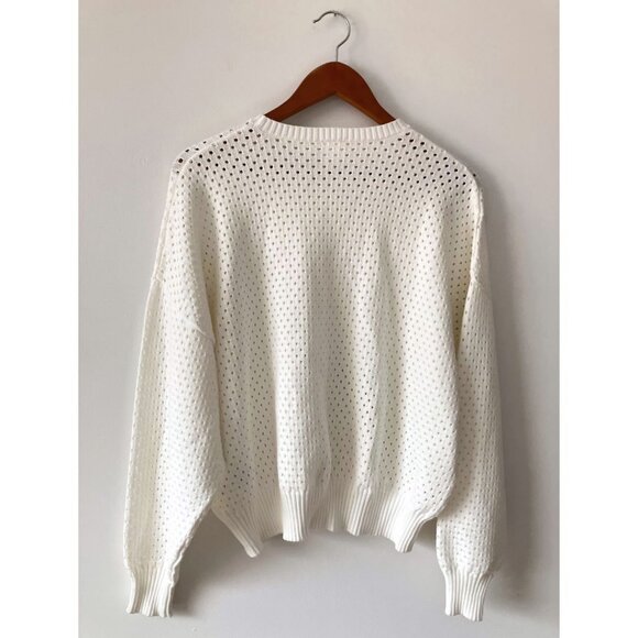 Lune Active Olly Crochet Sweater Marshmellow Size Small - Picture 4 of 8
